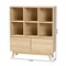 Baxton Studio Danina Japandi Oak Brown Finished Wood Bookshelf 229-12914-ZORO - alternate 7